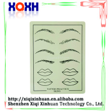 Softest rubber practice skin Top Quality Permanent Makeup Eyebrow lips Tattoo Practice Skin Training Skin Set